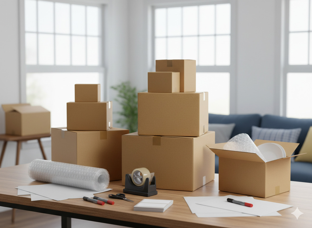 Professioneel inpakken van verhuisdozen